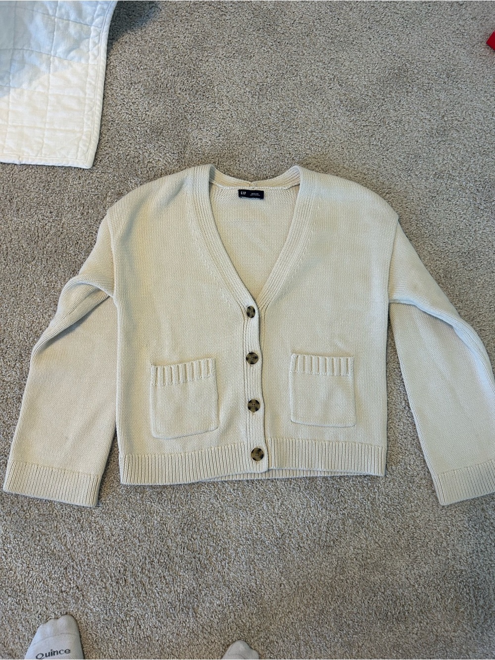 GAP Cream 100% cotton Cardigan